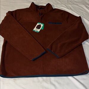 32 Degrees Brown Zip Up Sweater
